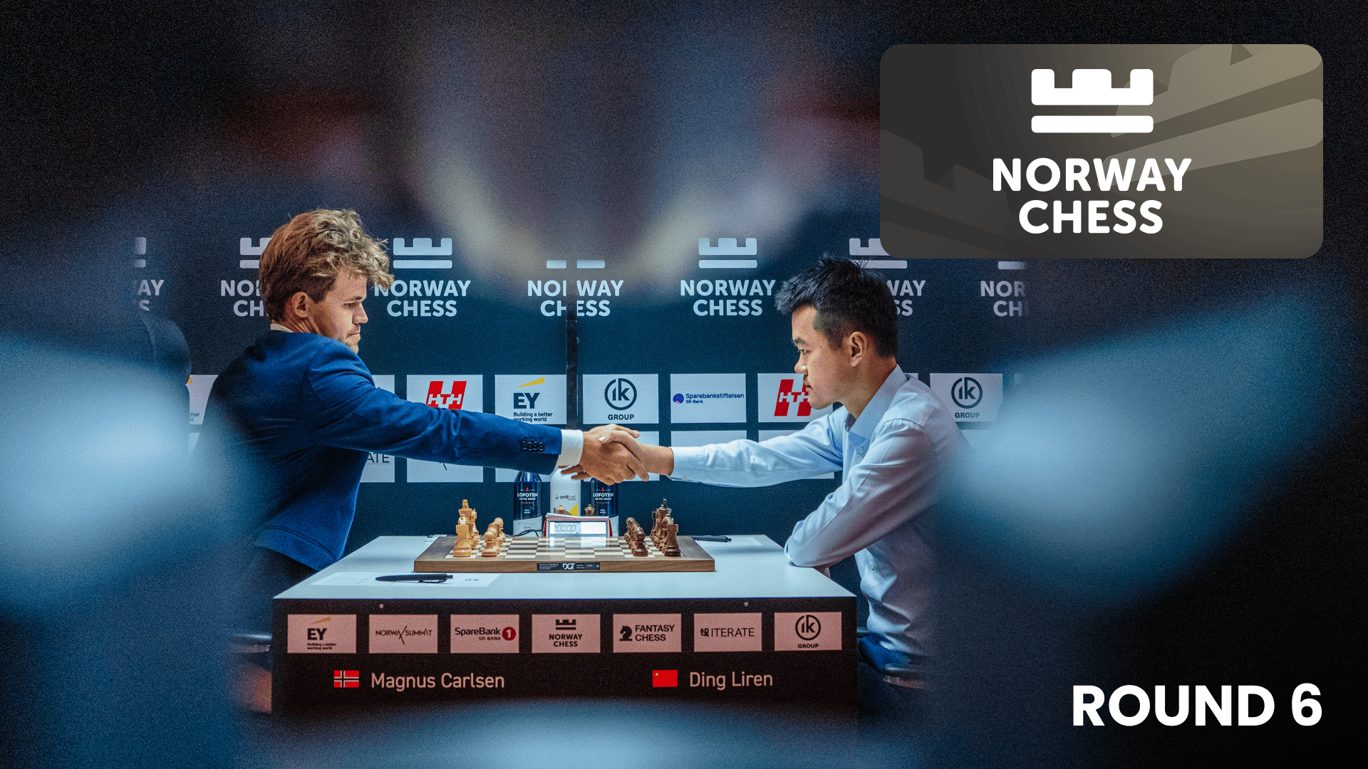挪威国际象棋第 6 轮：丁俊晖二杀失误，卡尔森领先挪威国际象棋